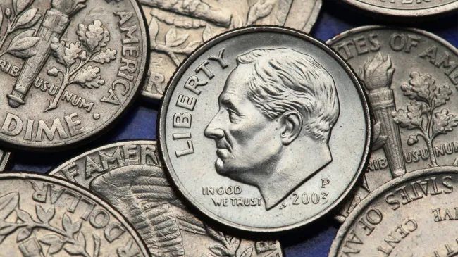 FDR on dime